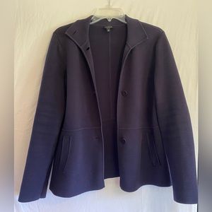 TALBOTS- stretch blazer in size medium. Navy. Retails for $179.
